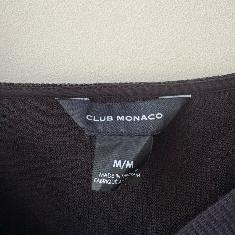 Club Monaco Black Square-Neck Dress​ - Picture 7 of 11